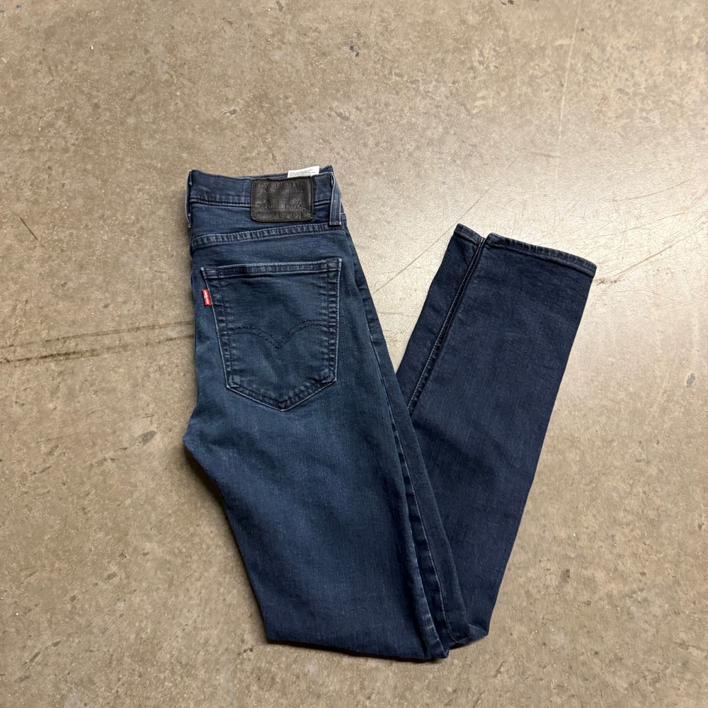 Levis Premium‎ 519 Extreme Skinny Jeans Mens 30x32 Dark Wash Blue Denim Pants